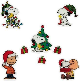 Northlight 8-Piece Peanuts Snoopy and Charlie Brown Christmas Window Clings