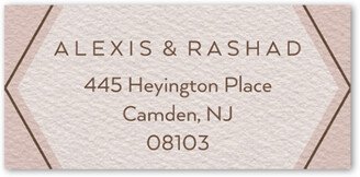 Wedding Address Labels: Modern Honeycomb Address Label, Grey, Address Label, Matte