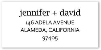 Address Labels: Simple And Forever Address Label, White, Address Label, Matte