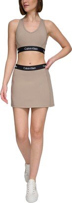 Performance Women's A-Line Logo Skort - Moonrock/black