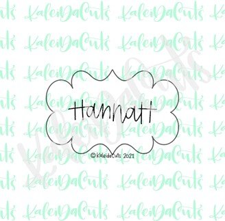 Hannah Plaque Cookie Cutter