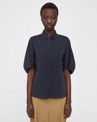 Striped Cotton-Blend Shirt