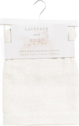 70x72 Linen Blend Monroe Shower Curtain