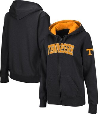 Women's Black Tennessee Volunteers Arched Name Full-Zip Hoodie