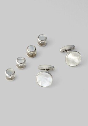 Men's Mother-of-Pearl Cufflink & Stud Set