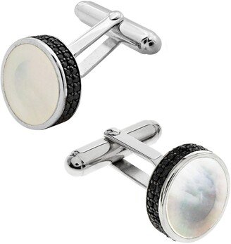 Sutton Sterling Silver Stone Cufflinks