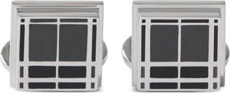 Checked Squared Cufflinks