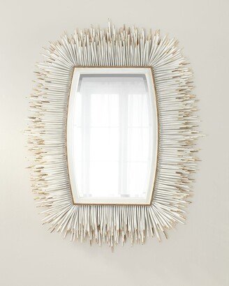 Porcupine Quill Rectangle Mirror