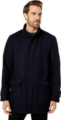 Wool Twill Field Jacket (Navy) Men's Clothing