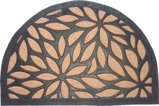 Petals Half Round Indoor/Outdoor Doormat-AA