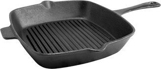 General Store Addlestone 10 inch Square Preseasoned Cast Iron Grill Pan