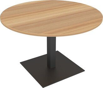 Skutchi Designs, Inc. 4 Person Round Conference Table Square Metal Base 46