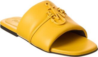 Anchor Logo Leather Sandal