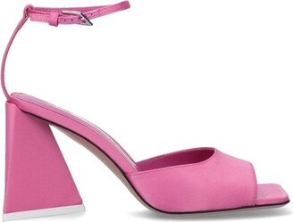 Piper Open-Toe Satin Sandals