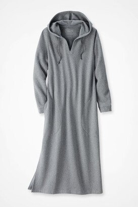 Women's Colorwash hooded lounger - Mid Heather Grey - XS