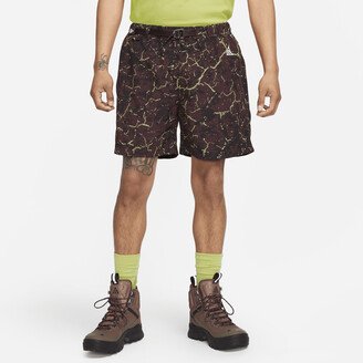 Men's ACG Print Trail Shorts in Brown