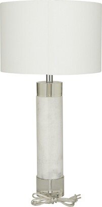 Peyton Lane Modern Marble White Table Lamp