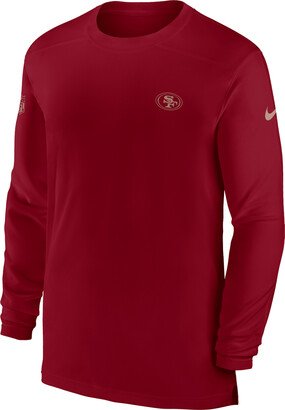 Men's Dri-FIT Sideline Coach (NFL San Francisco 49ers) Long-Sleeve Top in Red