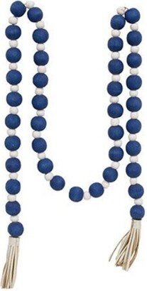 Blue & White Bead Garland - 44.5” long.