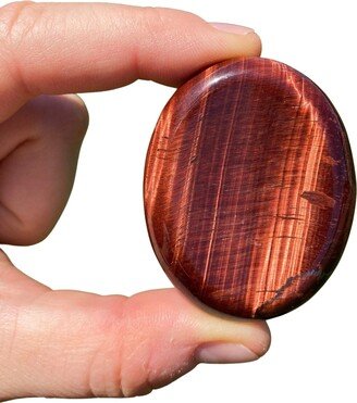 Red Tigers Eye Worry Stone | ~2