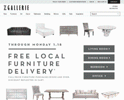 Z Gallerie Promo Codes & Coupons