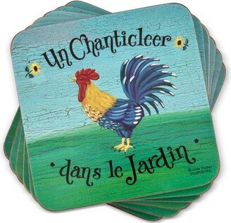 Dans le Jardin Coasters Set of 6 - 4.25 Square