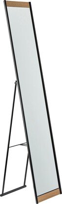 Albert Matte Black Floor Mirror