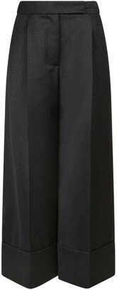 High Waist Cropped Trousers-AR