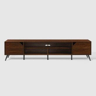 Mid-Century Modern Wide Storage TV Stand for TVs up to 90 - Saracina Home