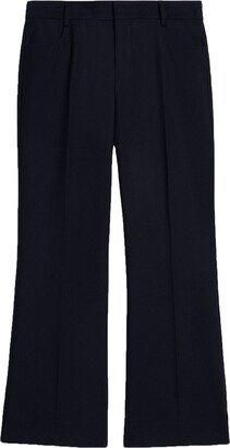 Cropped Flared Trousers-AC