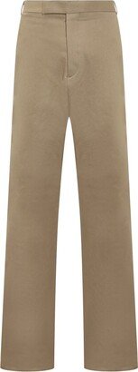 Button Detailed Cropped Trousers