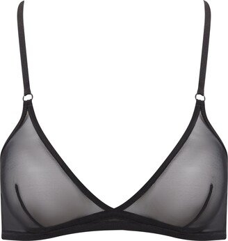 Hedonista Lingerie Black Mesh Triangle Bralette