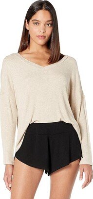 Elon - The V-Neck Pullover (Oatmeal) Women's Pajama