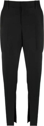 Side Slit Tapered Trousers-AA