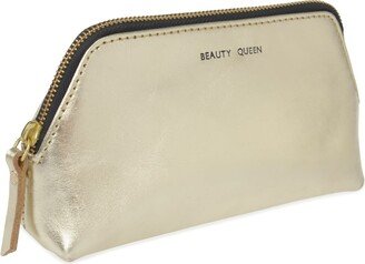 Vida Vida Solar Gold Leather Make-Up Bag