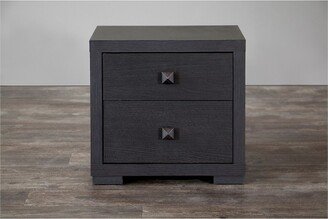 Silvertone Modern Nightstand Espresso