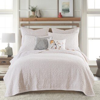 BH Sherbourne Taupe Stitch Full/Queen Quilt - Levtex Home