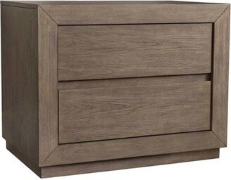 Resto 2 Drawer Nightstand Gray - Abbyson Living