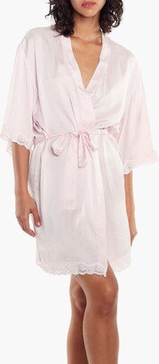 Papinelle Sleepwear™ Pure Silk Lace Robe