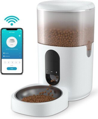 eco4life WiFi Smart Pet Feeder (6L) with Stainless Steel Food Bowl