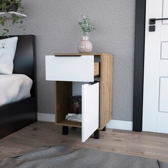 IGEMAN Modern Minimalist Style Nightstand with 1 Drawer a Large Capacity Cabinet-AA