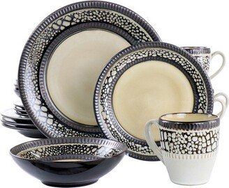 Desert Sand 16 Piece Stoneware Dinnerware Set