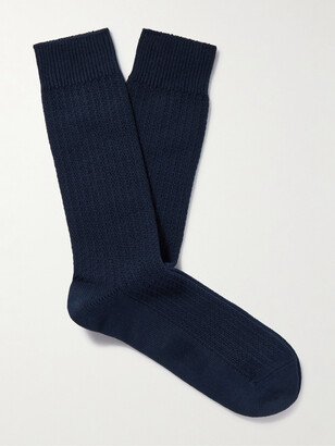 Birdseye Cotton-Blend Socks