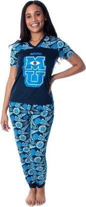 Disney Women's Monsters Inc. Monsters University 2 Piece Jogger Pajama Set (SM) Blue