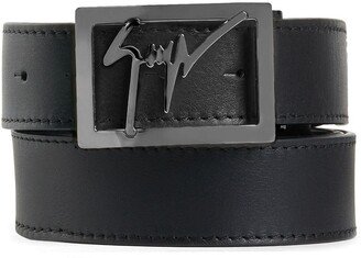 Square Logo Buckle Belt-AA