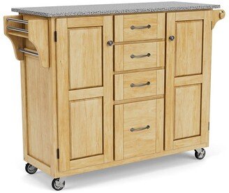 Homestyles Create-A-Cart Brown Wood Kitchen Cart - 48 x 18 x 36