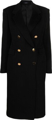 Double-Breasted Cashmere Coat-AC