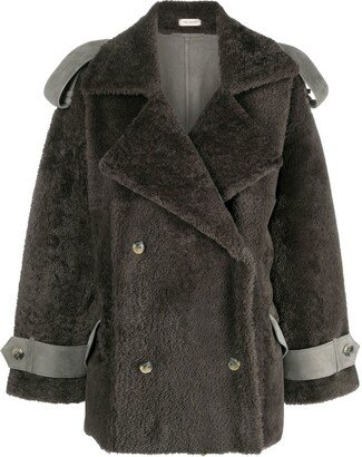 The Mannei Jordan double-breasted shearling coat