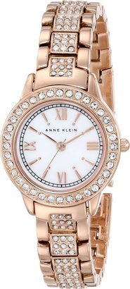 Women's AK/1492MPRG Premium Crystal Accented Rose Gold-Tone Bracelet Watch