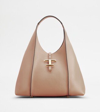 T Timeless Hobo Bag in Leather Medium-AC